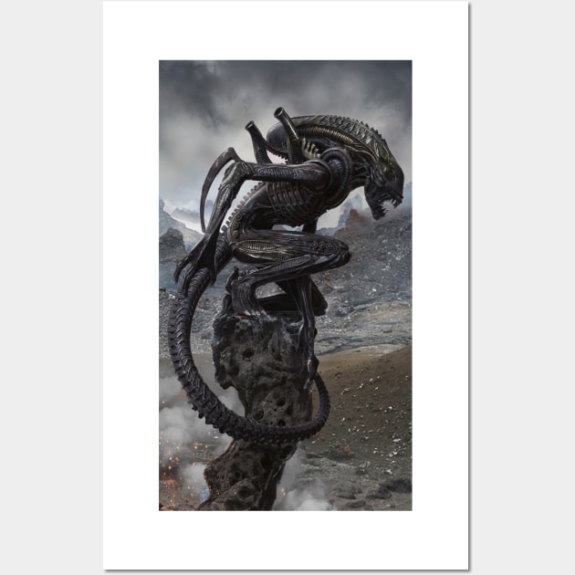 Xenomorph Wall Art by uncannyknack